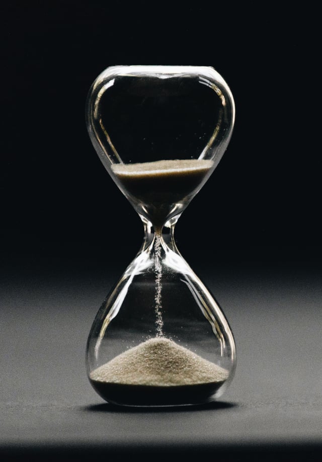 hourglass getting leverage on procrastination